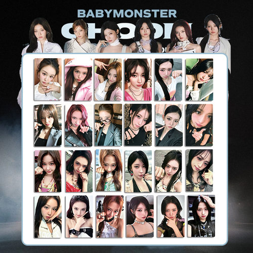 BABYMONSTER世巡首尔场小卡明信片随机卡特典卡 宝怪周边自制 ASA