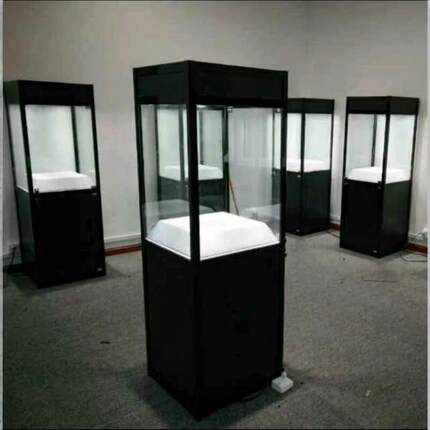 精品古董展示柜博物馆展柜瓷器收藏玉器陈列柜可移动玻璃展柜定制