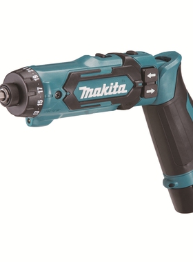 牧田Makita电动螺丝刀DF012DZ裸机 90度直角可折叠直柄起子机7.2V