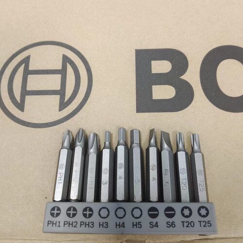 博世S2十字内六角梅花批头风批手电钻螺丝刀电动加长套装起子头