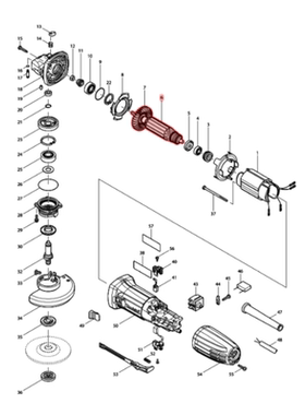 牧田角磨机GA4030/4030R/4031/4034/5030/5030R/5034原装配件转子