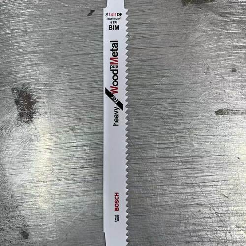 博世马刀锯S1411DF带金属木材塑料无火花切割托盘300MM往复锯锯片