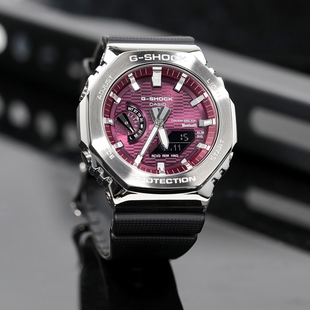 卡西欧手表男G-SHOCK金属农家橡树太阳能蓝牙运动防水GBM-2100A