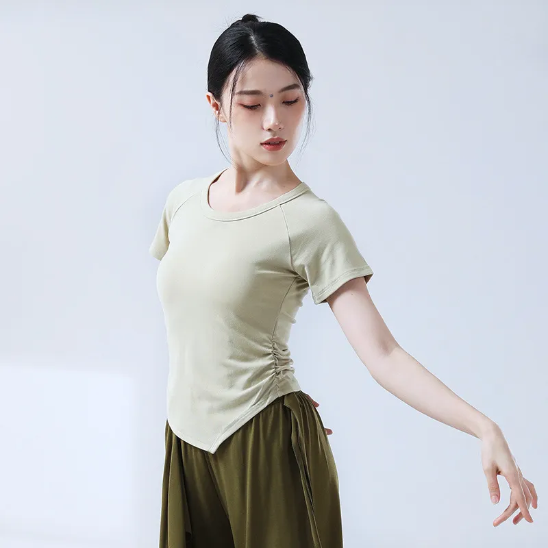 现代舞爵士基础舞蹈修身形体日常穿搭成人舞蹈练功基训服女