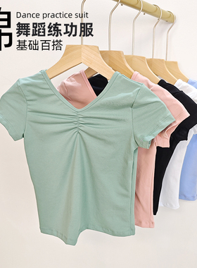 儿童舞蹈上衣套装男女童练功服芭蕾中国舞379分裤基训长短袖服装