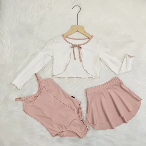 儿童舞蹈服外套夏季小披肩女童吊带练功服芭蕾中国跳舞外搭体操服