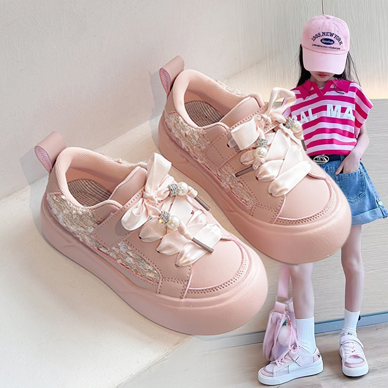 板鞋儿童单鞋亮片休闲鞋子春秋