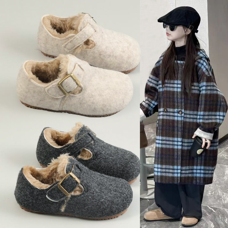 女童棉鞋2025冬季新款儿童加绒保暖美式复古保暖鞋公主宝宝勃肯鞋,童鞋/婴儿鞋/亲子鞋,棉鞋,淘宝优惠券,粉丝福利购,淘宝优惠卷