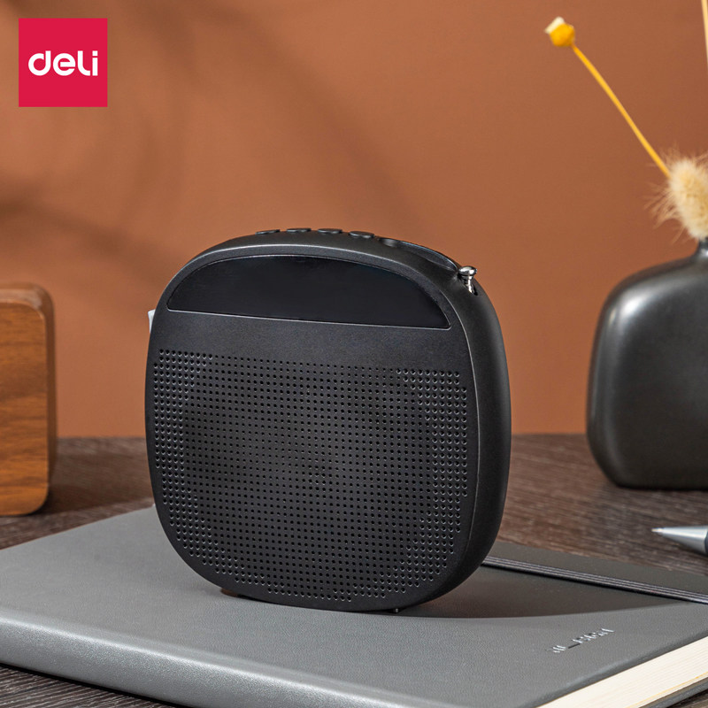 得力扩音器51053 51054教师导游促销培训用有线耳麦户外导游讲课教学播放器录音迷你上课话筒大功率叫卖便携