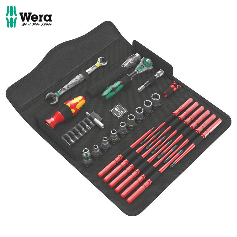 德国Wera35 件套电工维保工具绝缘螺丝刀棘轮扳手