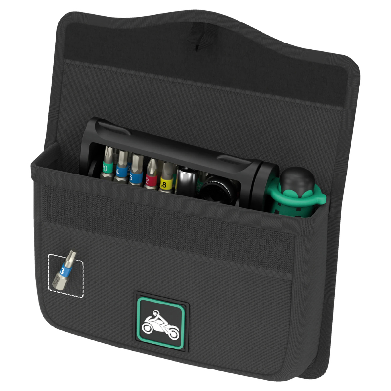 Wera摩旅骑行日常维修检查通用工具箱扳手钻头21件套