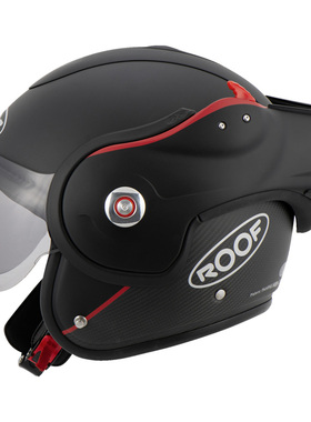 法国Roof Boxxer拳击手碳纤维头盔摩托车骑行防雾翻转头盔