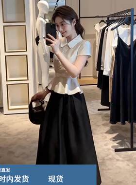 气质高级感显瘦减龄半身裙套装女装夏日独特漂亮小裙子一整套穿搭