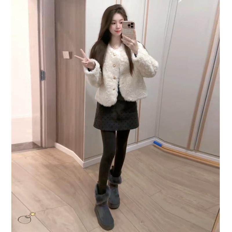 富家千金羊羔毛短外套女冬季2025新款小香风保暖皮毛一体毛毛上衣,运动/瑜伽/健身/球迷用品,广场舞套装,淘宝优惠券,粉丝福利购,淘宝优惠卷