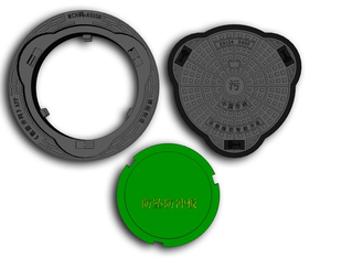 双壁橡胶智能井盖 一体化智能井盖 双壁硫化智能井盖 物联网井盖