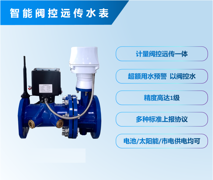 一体式无线阀控超声水表