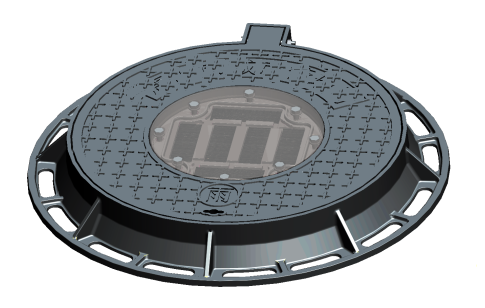 智能井盖 城市下水道 智慧井盖 太阳能供电井盖 智能检测井盖
