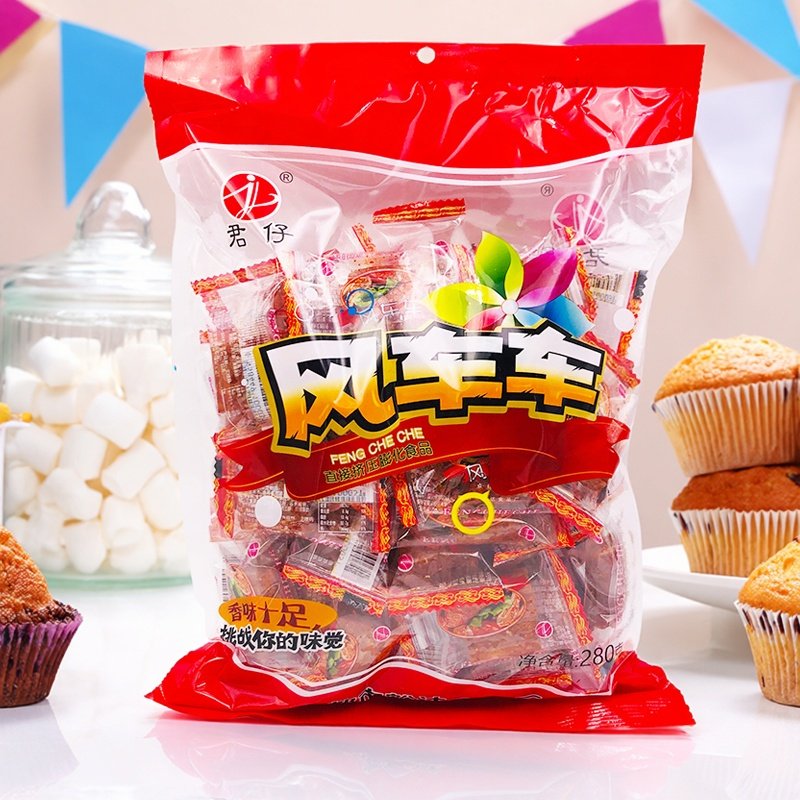 君仔风车车辣条大包装5袋童年回忆麻辣零食整箱大刀肉辣味童年味