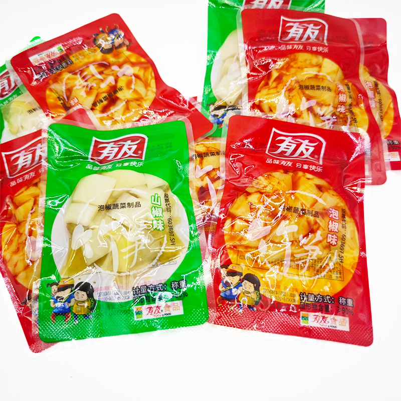 有友泡椒竹笋500g独立小包装香辣山椒味休闲零食竹子风味特产