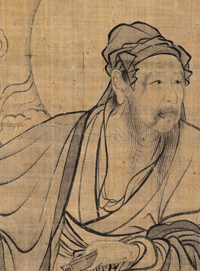 维摩居士像李公麟临摹画稿底稿