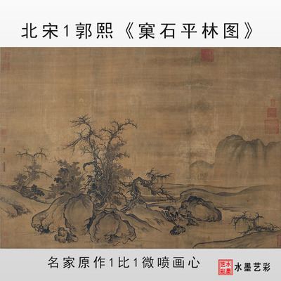 北宋名画临摹画稿复制画稿画心