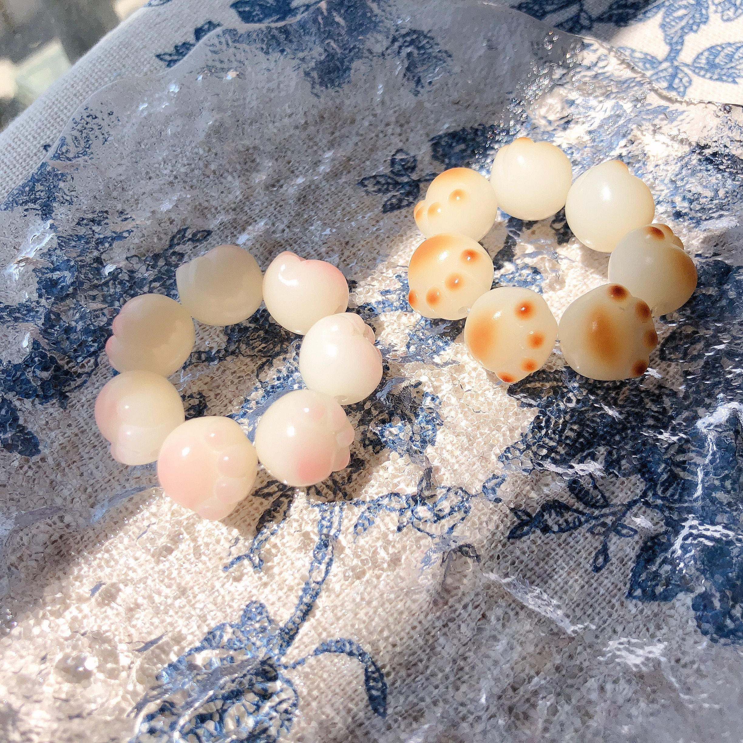 熊酱原创 炭烤菩提根 猫猫猫爪的 手捻 手串菩提子 大猫款小猫款