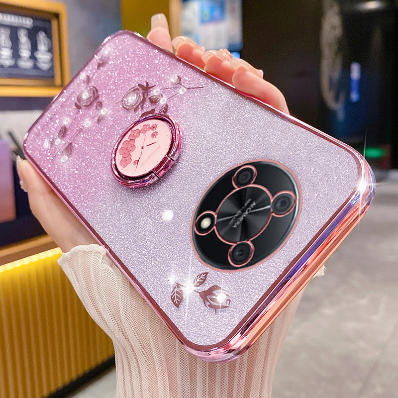 华为畅享50pro手机壳玫瑰支架