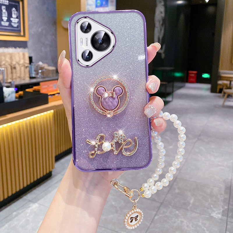 华为pura70手机壳米奇支架