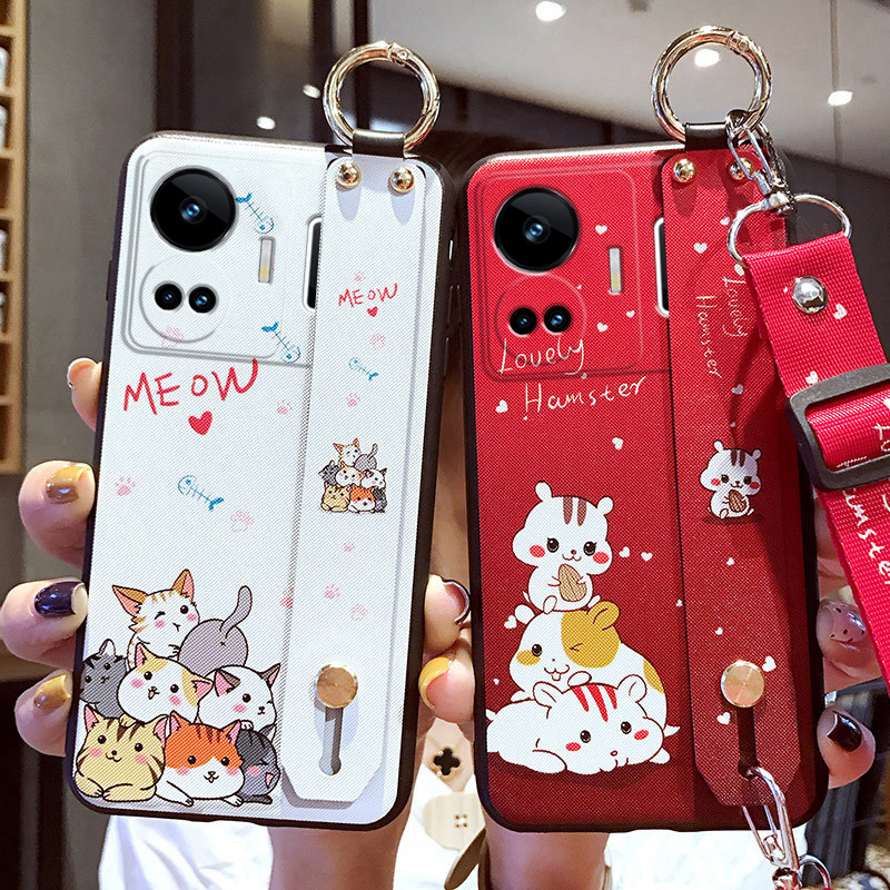 真我gtneo5se手机壳卡通腕带壳