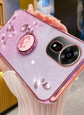 适用于华为hinova12se手机壳智选hinove12es保护硅胶套SUP一BD00全包防摔hinovo软hi闪粉玫瑰nova指环支架新