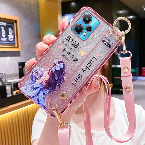realmeV25手机壳幸运女孩