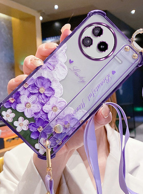 艾欧芭适用红米K80手机壳小米K80pro保护硅胶套redmik镜头膜全包防摔软壳redmi花朵腕带por斜挎挂绳pr0新款壳