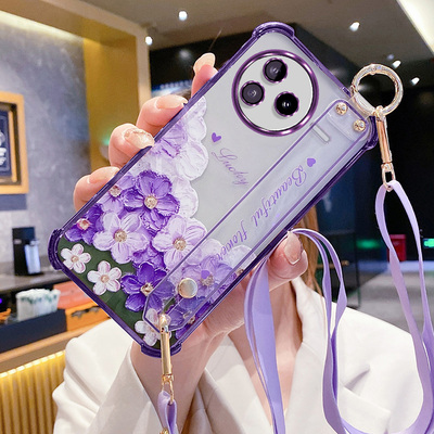 红米K80手机壳油画花朵