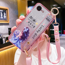 艾欧芭苹果16e手机壳iphone16e保护硅胶套镜头全包i16防摔se4代软壳ip新款腕带十六e卡少女捧花斜挎挂绳外壳