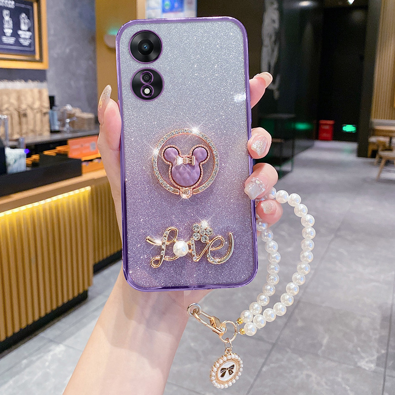 oppoA58手机壳米奇支架