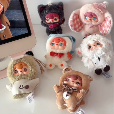 正品52TOYS波卡波卡我与我搪胶毛绒盲盒潮玩可爱玩偶包包挂件礼物