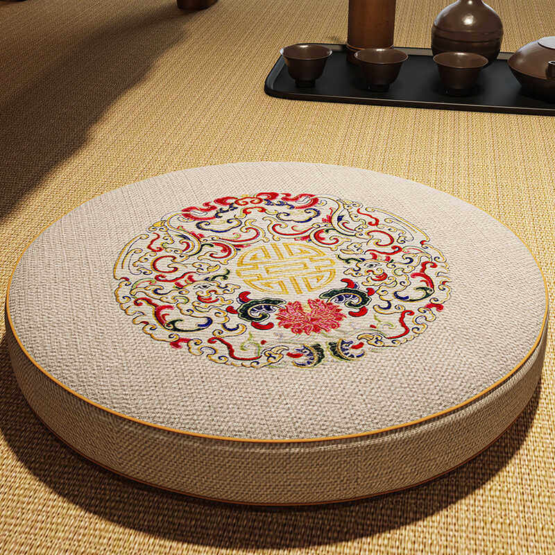 冥想打坐垫禅修垫跪垫圆凳圆形垫飘窗拜佛垫磕头垫榻榻米蒲团垫