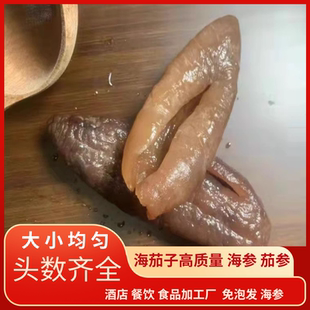 冷冻茄参海茄子大乌参已开肚去内脏酒席食品厂盘菜解冻即用半成品