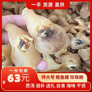 珍珠鲍特大号30头鲍鱼螺干货螺头海螺肉煲汤煲粥爆炒送礼海味干货