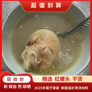 渔民自晒50头响螺头淡干海螺肉大螺嘴红螺头煲汤鲜美海鲜海产干货