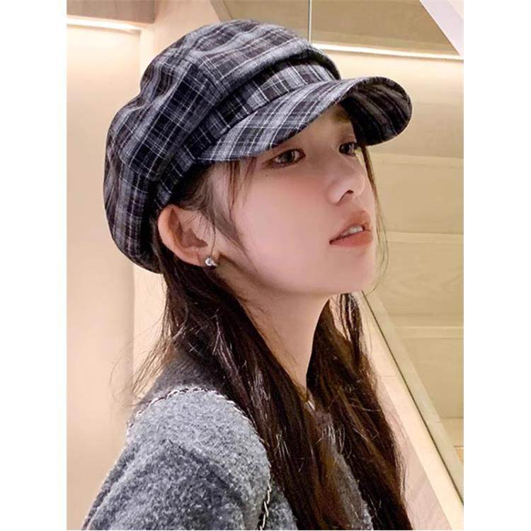 春秋覆古拼色格纹八角帽子女新款文艺贝雷帽大头围画家帽0117z,服饰配件/皮带/帽子/围巾,帽子,淘宝优惠券,粉丝福利购,淘宝优惠卷