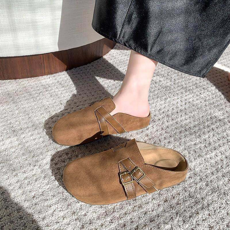女春单勃肯鞋博肯包头半拖鞋外穿2026新款夏一脚蹬韩版穆勒0123k,女鞋,勃肯鞋/软木鞋,淘宝优惠券,粉丝福利购,淘宝优惠卷