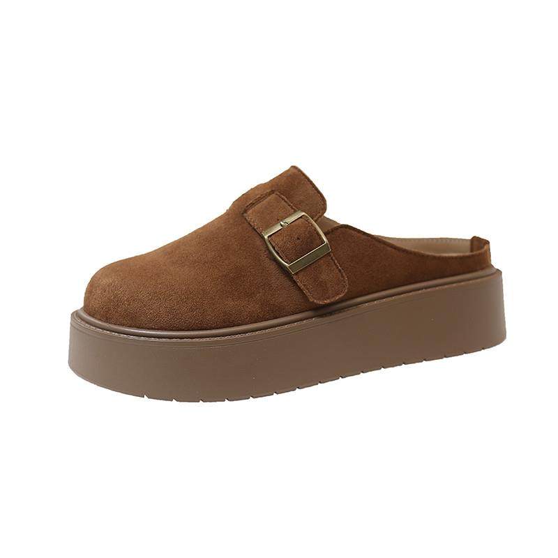 春秋厚底包头拖鞋女2026新款孕妇外穿一脚蹬休闲法式配裙子0121z,女鞋,勃肯鞋/软木鞋,淘宝优惠券,粉丝福利购,淘宝优惠卷