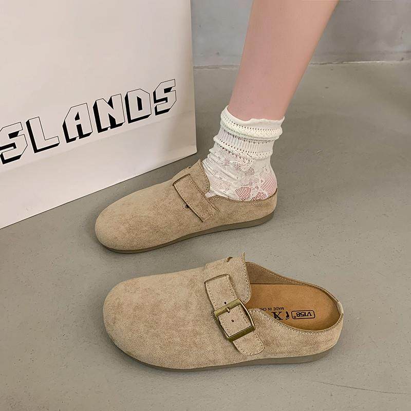 春秋博肯半拖鞋女2026新款休闲外穿一脚蹬内懒人平底包头拖0113z,女鞋,勃肯鞋/软木鞋,淘宝优惠券,粉丝福利购,淘宝优惠卷