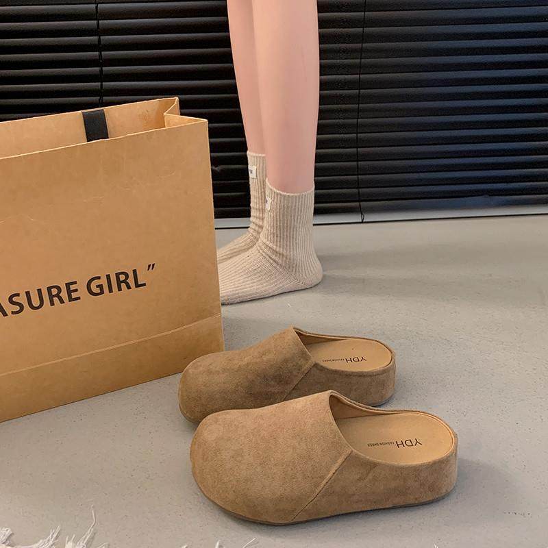 春秋厚底包头拖鞋女外穿2026新款懒人一脚蹬内增高勃肯单鞋0113z,女鞋,勃肯鞋/软木鞋,淘宝优惠券,粉丝福利购,淘宝优惠卷