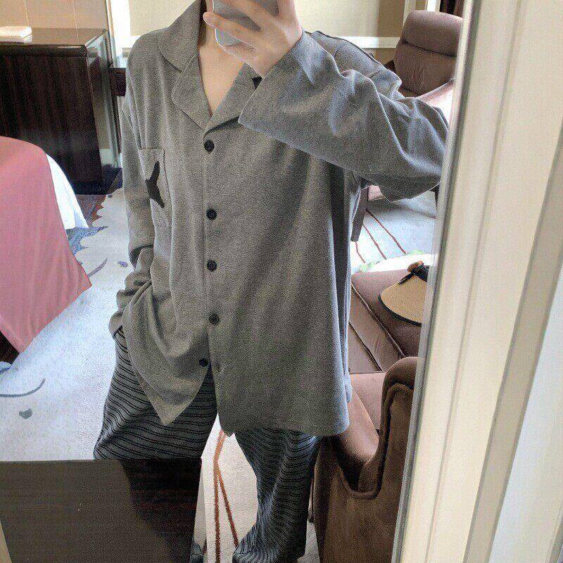 睡衣韩版小猫春款长袖可外穿秋季女款纯2026新款家居服春秋0911k图片