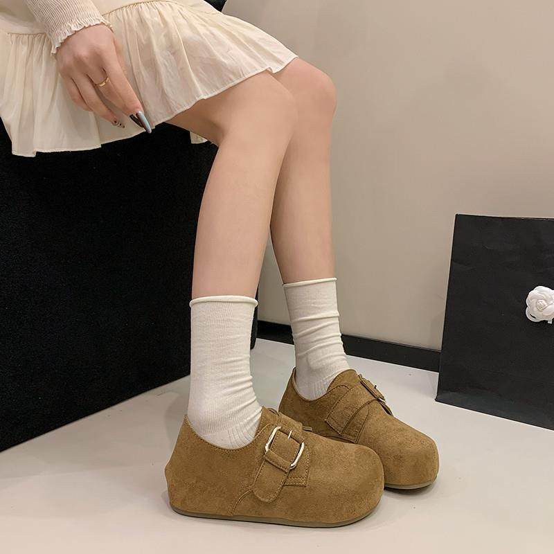 春秋勃肯鞋女2026新款皮带扣磨砂皮平底一脚蹬休闲博肯单0121z,女鞋,勃肯鞋/软木鞋,淘宝优惠券,粉丝福利购,淘宝优惠卷