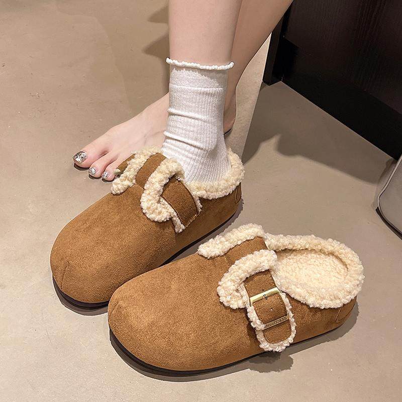 春季厚底勃肯鞋加绒毛毛拖鞋女外穿2026年新款一脚蹬保暖包0116z,女鞋,勃肯鞋/软木鞋,淘宝优惠券,粉丝福利购,淘宝优惠卷