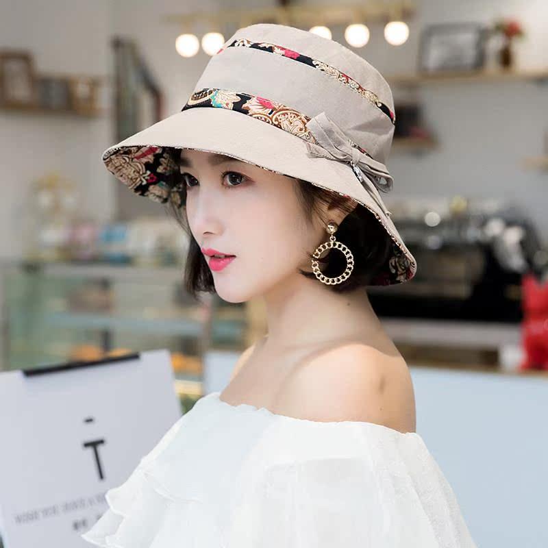 春秋帽子女士时尚蝴蝶结碎花布帽气质礼帽逛街防晒遮阳帽盆0117z,服饰配件/皮带/帽子/围巾,帽子,淘宝优惠券,粉丝福利购,淘宝优惠卷