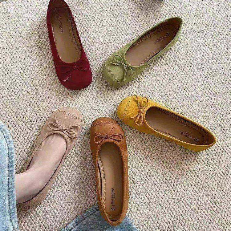 春秋绒面圆头浅口单鞋女新款软底豆豆鞋休闲平底一脚蹬瓢鞋0125z,女鞋,勃肯鞋/软木鞋,淘宝优惠券,粉丝福利购,淘宝优惠卷